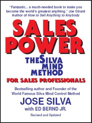cover image of Sales Power, the Silva Mind Method for Sales Professionals